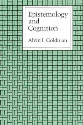 Epistemology and Cognition - Paperback, by Goldman Alvin I. - Good