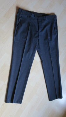 Herren Stoff Hose - Größe 54 - DIGEL - blau kariert - Top - Bild 1 von 4
