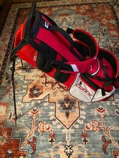 Cobra Stand Bag -Light Weight -7 Pockets -Red,White and Black -New with Tags