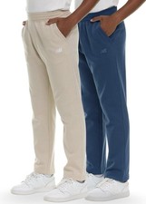 New Balance Boys 2 Pack Fleece Pant Size 10/12, Soft Cotton Fleece New With Tags
