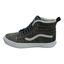 Vans Sk8-Hi MTE Winter Sneakers Suede Fur Lined Gray, Size: Men 5.5 Women 7