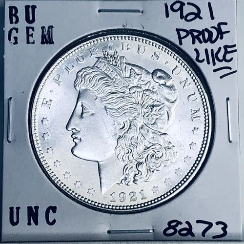 1921 BU GEM MORGAN SILVER DOLLAR UNC MS+++ U.S. MINT RARE COIN 8273
