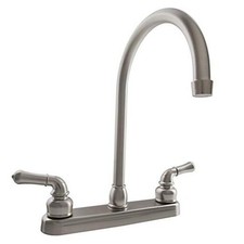 DF-PK330HC-SN RV J-Spout Kitchen Sink Faucet  Brushed Satin Nickel