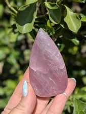 Rose Quartz Teardrop Freeform 