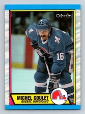 #57 Michel Goulet 1989-90 O-Pee-Chee Quebec Nordiques
