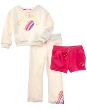 Juicy Couture 3Pc Sweatshirt, Short, Pant Set