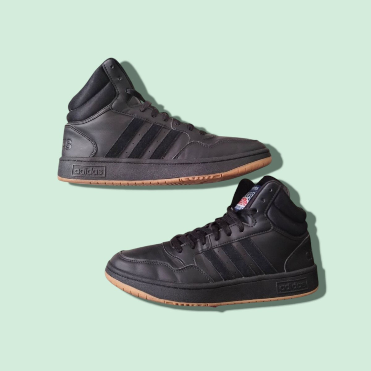 2022 Hoops 3.0 Mid \'Core Black\'Adidas, Sneakers, Hoops 3.0 Adidas Hoops 3.0 Mid Core Black Gum Basketball Shoes GY4745  main image 4