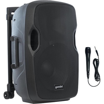 Gemini 12  1500W Wireless Battery-Powered Bluetooth PA Speaker w/ Mic