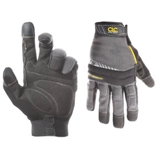 Custom Leathercraft 125S Flex Grip Work Gloves Tough Stretchable Excellent Grip