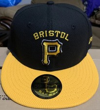 Bristol Pirates New Era 5950 On Field BP Cap Hat NWT Size 7 1/8 Pittsburgh