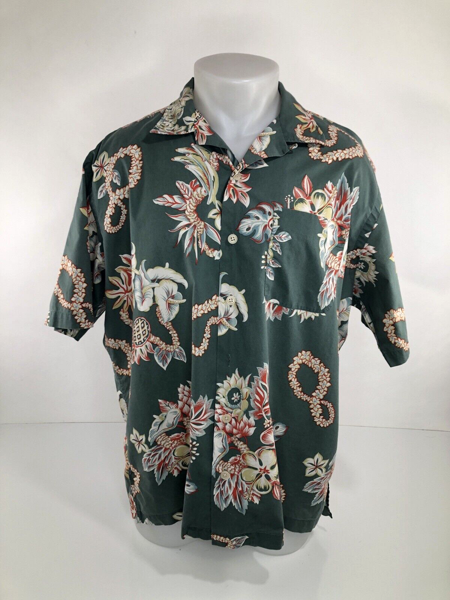 POLO SPORT / RALPH LAUREN Vintage Hawaiian Aloha Floral L / XL 