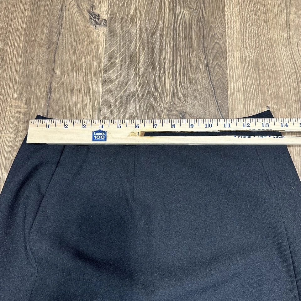 Falda larga negra Heart Soul para mujer con abertura frontal recta lisa talla 7 Foto 2 de 4