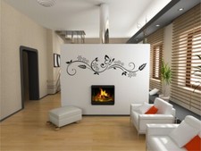 Wandtattoo 'BLUMENTOPF II' Im Aquarell-Look | Selbstklebend, Größe Ca. 115x45 Cm | Deko Für Wohnzimmer, Küche, Kinderzimmer