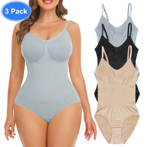 3 Pack Heyshape Snatched Bodysuit, Heyshape Bodysuit Snatched Shapewear Bodysuit - Picture 1 of 20