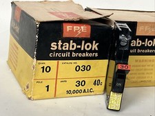  1 ct Federal Pacific 30 Amp 1 Pole NC30 Stab-Lok THIN NC Red Handle NC130 NEW 