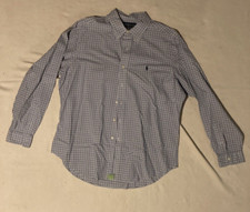 Ralph Lauren Long Sleeve Dress Shirt Button Down Polo Logo XL Classic Fit Mens