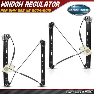 2x Power Window Regulators W/o Motor for BMW E83 X3 2004-2010 Front Left&Right