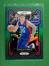 2023-24 Panini Prizm Basketball Prizms Green Parallel #283 Azuolas Tubelis RC
