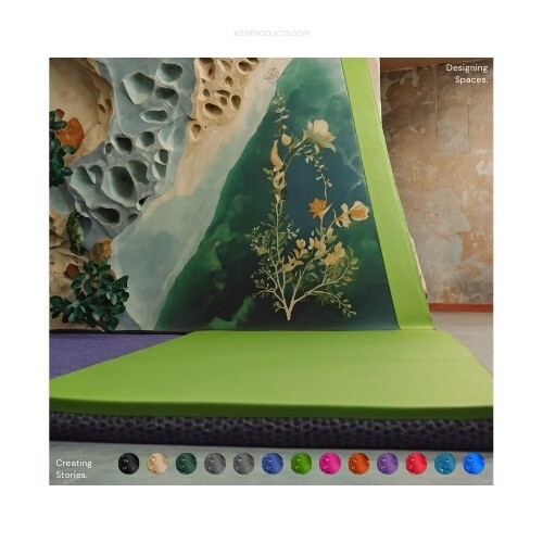 Alfombrillas antideslizantes para aterrizaje de choque de pared de escalada espuma probada que absorbe los golpes