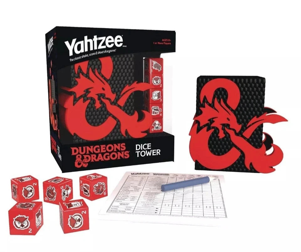 YAHTZEE: Dungeons & Dragons con torre de dados coleccionable - ¡¡NUEVA CAJA SELLADA!!! Foto 3 de 3