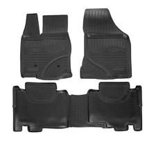 3D Floor Mats For 2007-2014 Ford Edge (U387) Heavy Duty All Weather Custom Fit