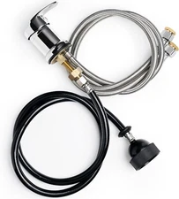 Professional Beauty Salon Shampoo Sink Bowl Faucet and Sprayer Kit with Vacuum