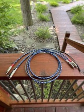 Audiophile Turntable Phono RCA Cables w/Ground Low Capacitance Interconnect 3 Ft