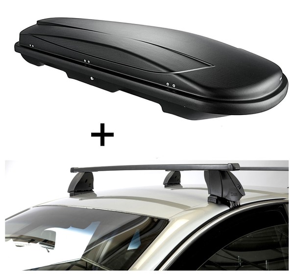 Dachbox Vdpjuxt600L+DachträGer K1M FüR FüR Kia Picanto Ja 5TüRer Ab 17-image