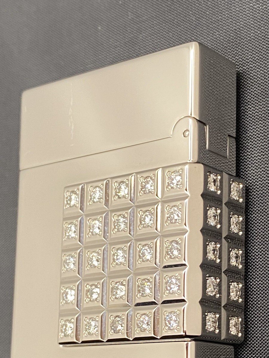 ST DUPONT 3.5CT 60 DIAMONDS LINE 2 60th Anniversary Lighter #05/50