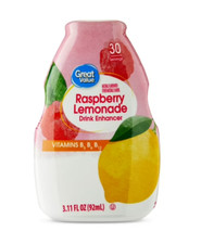 Great Value Raspberry Lemonade Drink Enhancer, 3.1 floz Pack of 6