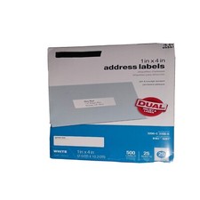 Office Depot Address Lables 1"x 4"