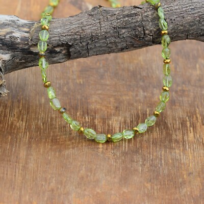 Natural Green Peridot Smooth Oval Gemstone 16