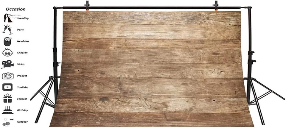 2,2x1,5m Holz Hintergrund Plank Vinyl Boden Einfache Stil Fotografie Bord - Bild 3 von 4