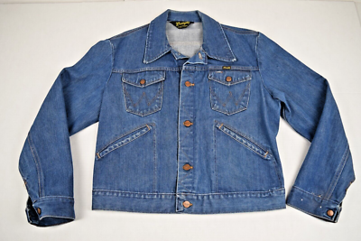 Vintage Wrangler Jean Jacket Size S/M Classic Blue 70s