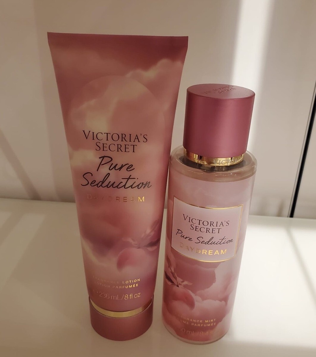 PCS SET VICTORIA'S SECRET PURE SEDUCTION DAYDREAM MIST SPRAY BODY  LOTION NEW