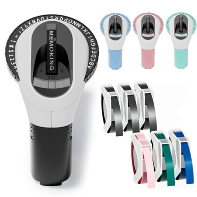 Phomemo Embossing Label Maker with 6 PCS Label Tapes 3/8'' for Dymo Omega Xpress