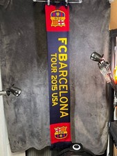 FC Barcelona Tour 2015 USA Football Club Acrylic Scarf Size 54" L x 8" W