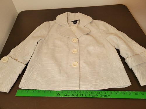 Rafaella Womens Size 6 Texured Novelty Jacket Blazer New Nwt - Picture 11 of 19