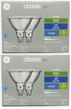  4 bulbs GE classic LED PAR38 Floodlight, 15 watts, 1300 Lumens, Outdoor Wet