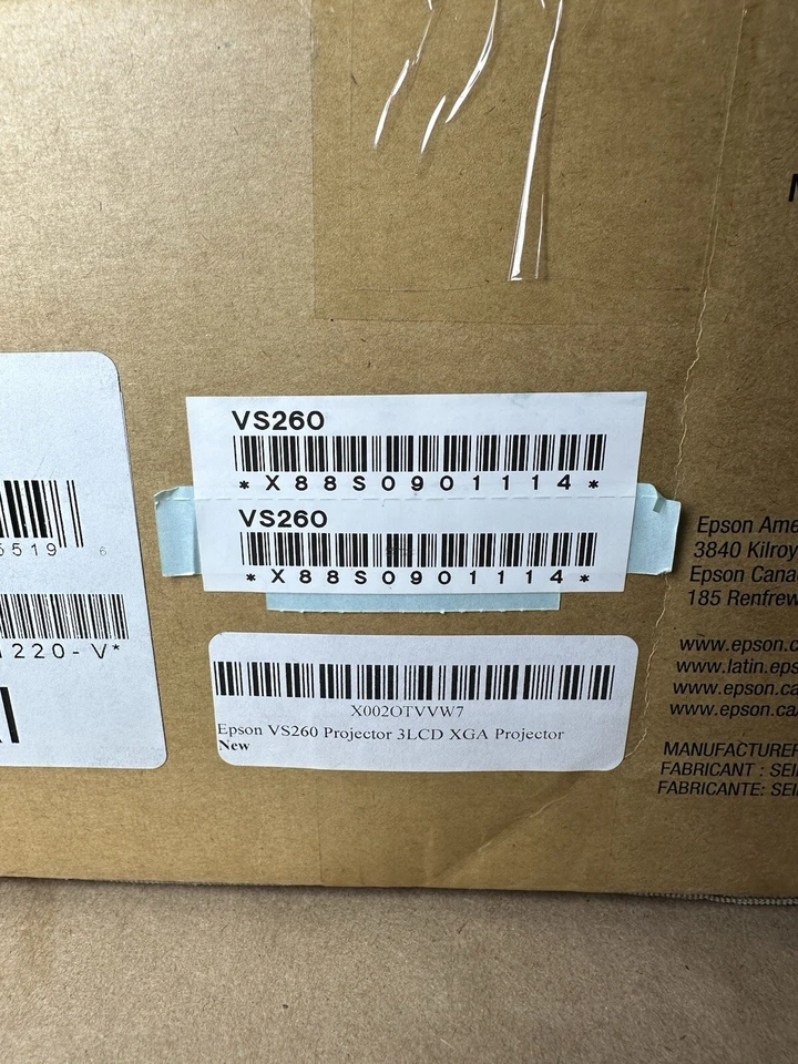 Epson VS260 3-Chip 3LCD XGA Projector, 3,300 Lumens Color Brightness HDMI - Image 3 of 4