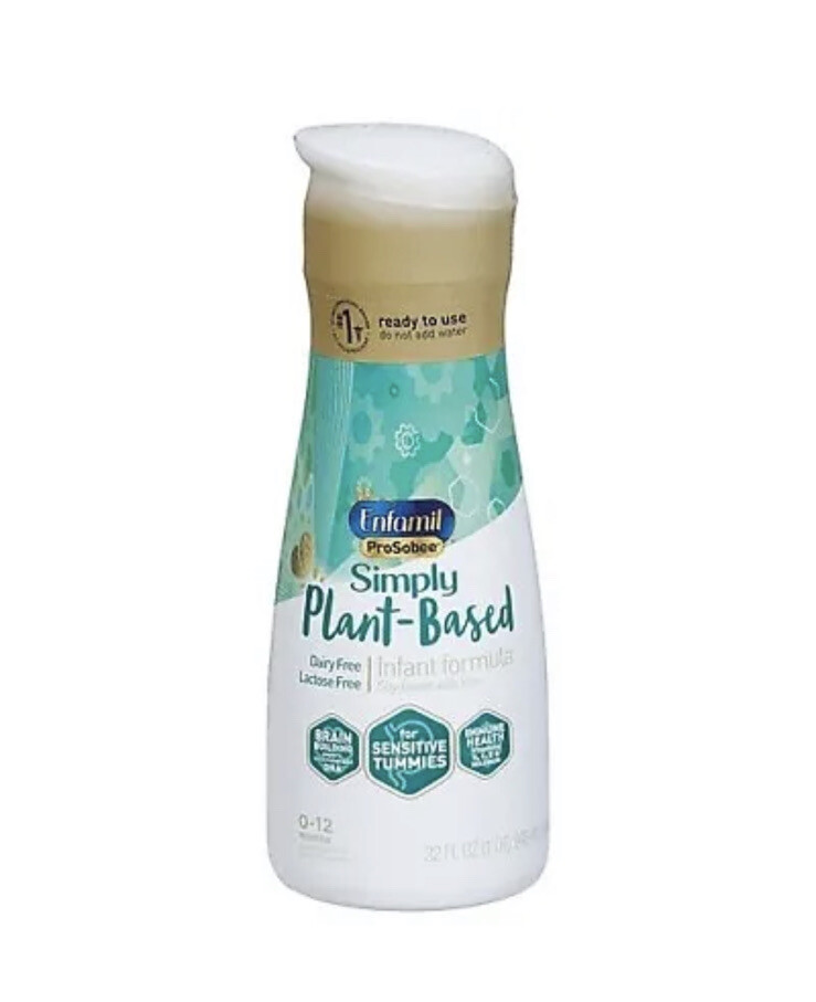 **7 Bottles** Enfamil ProSoBee Dairy Free Simply Plant Based Infant formula 32