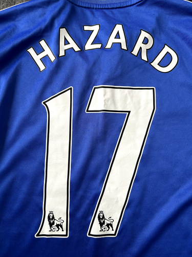 Original Authentic Adidas Chelsea 2013/2014 Home Shirt HAZARD 17 Herren Small - Bild 16 von 21