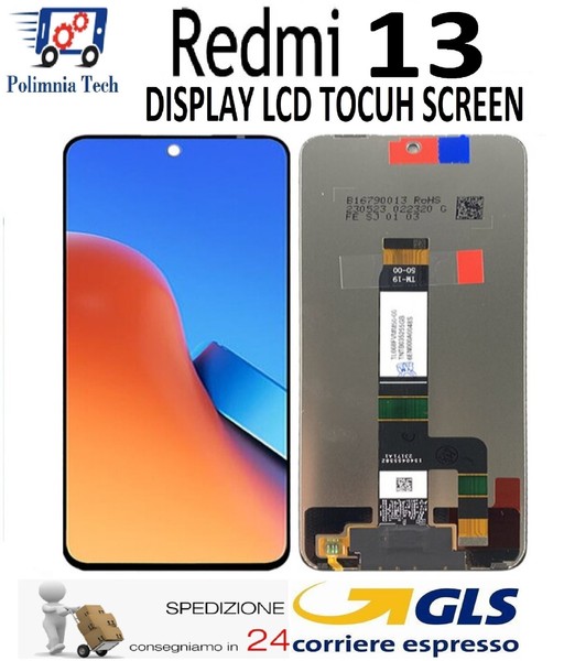 Xiaomi Redmi 13 Display Bildschirm Lcd Glas Touchscreen Original Gls-image