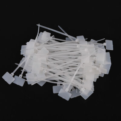 100X Cable Marker Tag Self-Locking Label Zip Tie Network Cord Wire SY