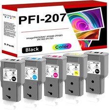 XL-Ink for Canon PFI-207 5-Pack PFI-207MBK, BK, C, M, Y 300 ml ISO 9001