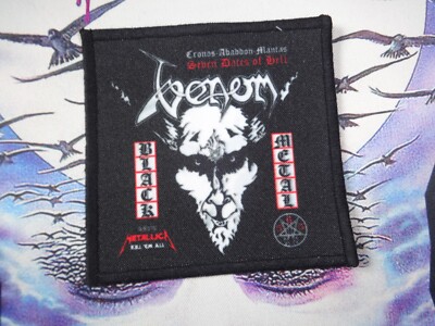 Venom Patch Black Metal Cronos Abaddon Mantas *