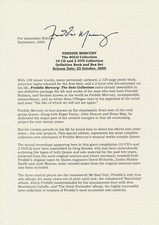 Queen - Freddie Mercury - The Solo Collection - 2000 [UK] - Press Release