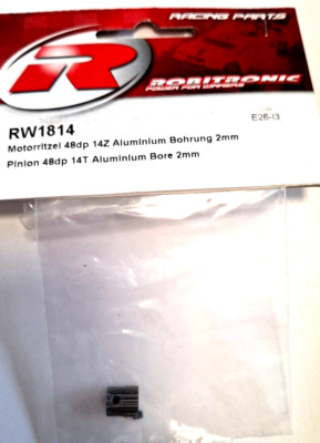 ROBITRONIC CAR ACCESSORIES RC scraper motor 48dp 14z aluminum bore 2mm RW1814