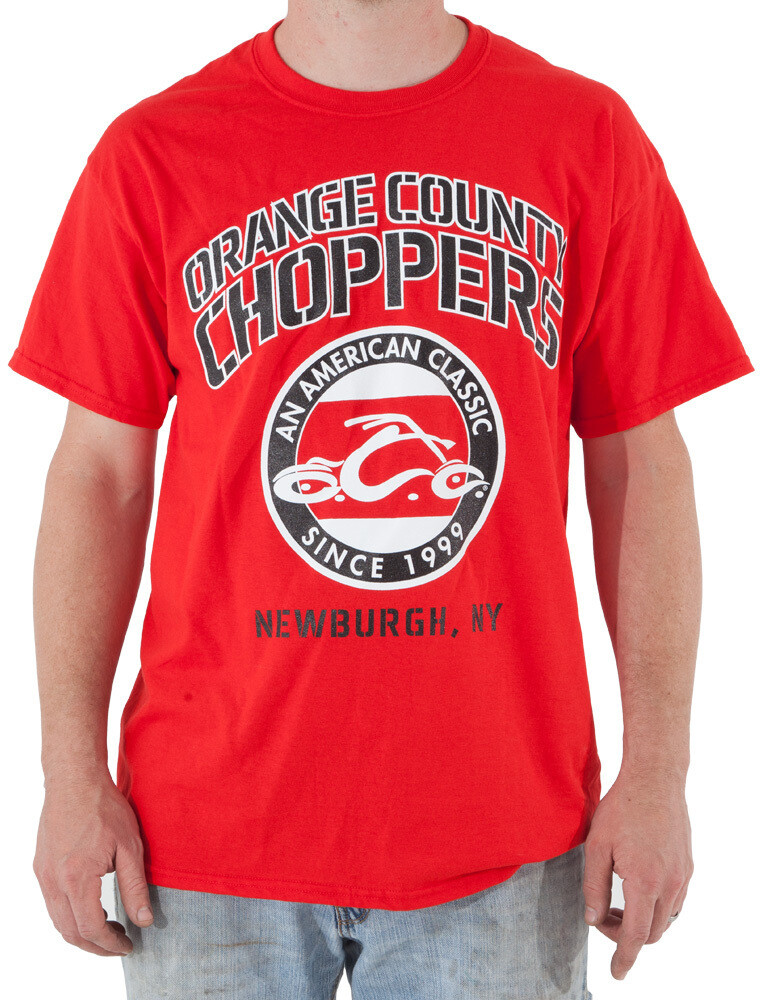 Классическая красная футболка OCC Orange County Choppers