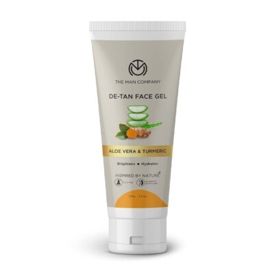 The Man Company De Tan Face Gel for Tan Removal, Oil Control, Glowing skin 100ml